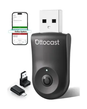 Ca505 Ottocast Mini 2025 2-in-1 Wireless Carplay/android Auto Adapter 5ghz Wifi A