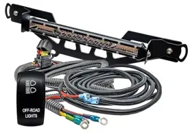 Smx3-m7021 Ozg Powersports Inc. Shock Tower Amber/white Dual Led Mini Light Bar Kit With Power Busbar Wiring