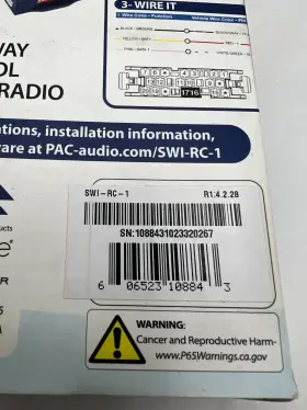 Swi-rc-1 Pac 182682336209 Oem Steering Wheel Control Universal Interface Swi-rc-1. Black #2