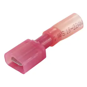 Tde18-250fim-100 Pacer Group 22-18 Awg Fully-insulated Male Disconnect Terminal - Red 100 Pack