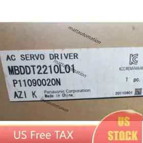 Mbddt2210l01 Panasonic New Ac Servo Driver