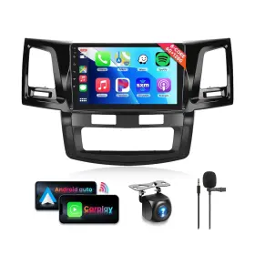 A2446f3a4mi Podofo 8 Core 6g 128g Car Radio Stereo For Toyota Hilux 2005-2014 Wireless Carplay