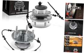 Aphb0627pc Premiumpartswhosale 2 X Front Wheel Bearing And Hub Assembly With Abs 5-lug Compatible