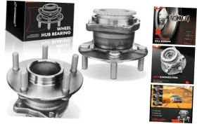 Aphb0730 Premiumpartswhosale 2 X Rear Wheel Bearing And Hub Assembly With Abs Ring 5-lug Compatible