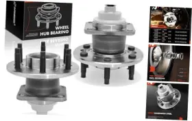Aphb0741 Premiumpartswhosale 2 X Rear Wheel Bearing And Hub Assembly With Abs 6-lug Compatible