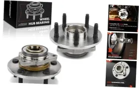 Aphb1214 Premiumpartswhosale 2 X Front Wheel Bearing And Hub Assembly With 5-lug Compatible Dodge Ram