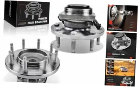 Aphb1340 Premiumpartswhosale 2 X Front Wheel Bearing And Hub Assembly With Abs Pair Kit For Rwd/srw Model