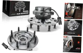 Aphb1370 Premiumpartswhosale 2 X Front Wheel Bearing And Hub Assembly With Abs 8-lug Compatible