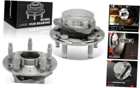 Aphb1806 Premiumpartswhosale 2 X Front Wheel Bearing And Hub Assembly With 5-lug Compatible Cadillac