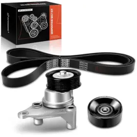 Aptbk060 Premiumpartswhosale Engine Serpentine Belt Drive Kit With Tensioner And Idler Compatible