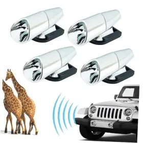 Cdw4s Promkig 4pcs Deer Warning Whistles Device For Car Anti-deer-ultrasonic Silvery