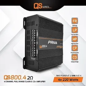 Qs800.4 Prv Audio 2 Ohm Compact 4 Channel Car Amplifier X 220 Watts #2
