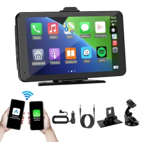 T86f Pumfla Carplay Screen For Car 7 Inch Hd Portable Stereo Touch With Wireless