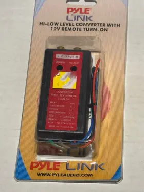 Plvhl70 Pyle 2-channel High-level To Low-level Converter With 12v Remote Turn-on