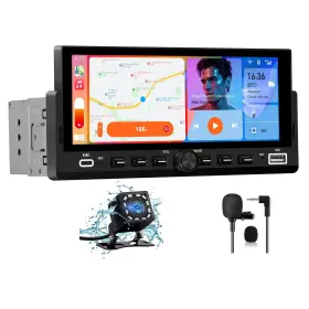 Pyniro 708500299992 Universal Single Din Car Stereo With Wireless Carplay And Android Auto 6.86 Inch I