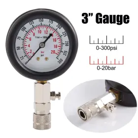 L1918 Qnkaa Professional Petrol Engine Compression Tester Kit Fuel Cylinder Pressure Blue #2