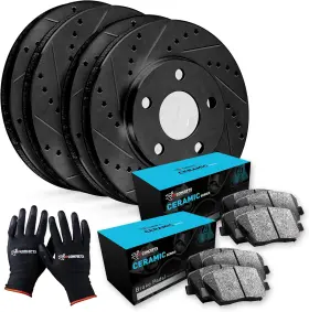 Cbc.63076.02 R1 Concepts Front Rear Brakes Pads And Rotors Kit Ceramic Fit Chrysler 300 Dodge Challenger