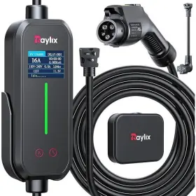 Cc6416apxsxx Raylix Level 1 And 2 Portable Ev Charger Nema 5-15 6-20 Adapter 16a