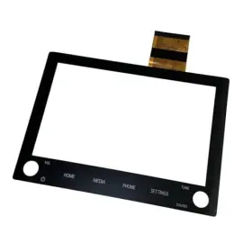Mcr-scrn-010 Rcop Touch Screen Digitizer Glass On Navigation Lcd 8 Inch With Button Hole