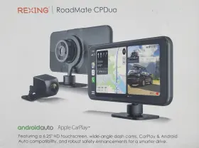 Rexing 810046608074 Roadmate Cpduo Android Auto Apple Carplay Front And Rear Camera