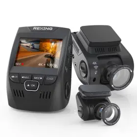 90900613 Rexing V1p Se 4k Dual Channel Car Dash Cam Wi-fi Dashboard Camcorder
