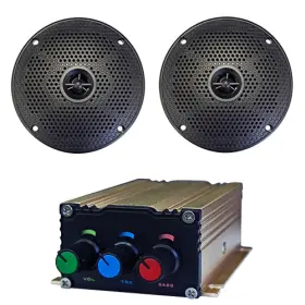 Rhox Rad-047 Red Hawk Amplifier 5 Inch Marine Grade Poly Core Speaker Golf Carts