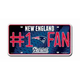 9474630881 Rico Industries New England Patriots License Plate #1 Fan