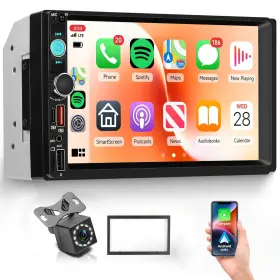 Rimoody-7av Rimoody Wireless Double Din Car Stereo Carplay Android Auto 7 Inch Ips 1024 600 To