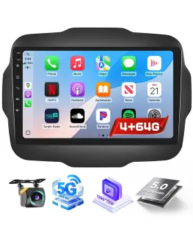 Roinvou-a7181a3662h1mi2-31us Roinvou Radio For Jeep Renegade 2015-2020 Android 15 Car Stereo Wireless Carplay Ro