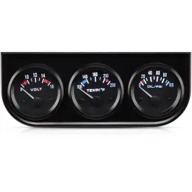 Ce-autm12 Rupse 2 Inch 52mm Car Meter Auto Gauge Kit Volt Water Temperature O