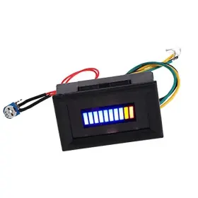 Saidian 779675961878 1pcs 12v Universal Oil Scale Meter Led Fuel Level Gauge Indicator