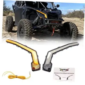 710004994 Samlight Can Am X3 Led Signature Lights With Amber White Drl Turning