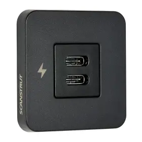 Sc-tile-20 Scanstrut Tile Usb-c Interior Charging Socket - 12/24v Black Bezel Sc-tile-2