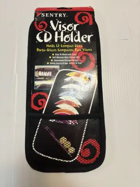 Sentry 0800685011211 Visor Cd Holder Holds 12 Discs Storage Pocket New Free Fast Shipping