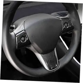 Swc-tslm3y Shenzhen Qite Steering Wheel Covers For Tesla Model 3 And Y Interior Wrap Glossy Carbon