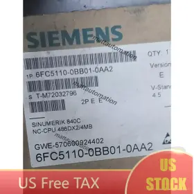 6fc5110-0bb01-0aa2 Siemens New 840c/840ce Nc-cpu 486dx 6fc5 110-0bb01-0aa2