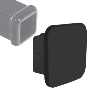 Sikawai 789609721737 2 Inch Trailer Hitch Cover Black Rubber Tow Receiver Tube Plug As Pictured