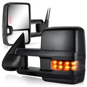 Sz-bc5503-s Siziom Towing Mirrors For 2003-2007 Chevy Silverado Avalanche Suburban Tahoe Gmc Sie