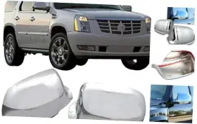 Clsvrzb-1051-n Sizver 2pcs Chrome Non-towing Full Mirror Covers Overlay Set Designed For 1999-2006
