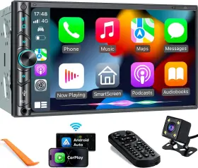 Joy-w006 Sjoybring Upgrade Wireless Double Din Car Stereo With Carplay Android Auto Bluetooth