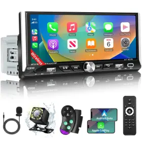 Sobalai 793087377751 Single Din Touchscreen Car Stereo With Wireless Apple Carplay Android Auto 6