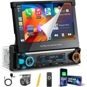 Fp7013 Sooemaka Single Din Touchscreen Radio With Wireless Carplay&andr
