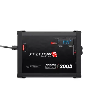 Stetsom 897748704498 Infinite Black 200a Power Supply Charger Battery System