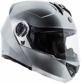 T27b2325 Torc T27b Bluetooth Motorcycle Helmet Full Dual Visor Silver Metallic X-large Xl