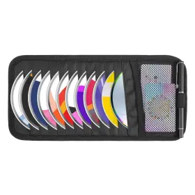 S5gks8ji3 Trinkrittey 599693 1 Black Car Cd Case Holder Dvd Vehicle Visor Storage Orangizer Large Capacity C