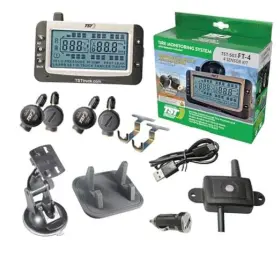 Tst - Truck System Technologies 850492008073 507 Series Tpms Rv Tire Pressure Monitoring With 4 Flow Thru