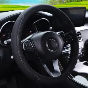 Turbo-roofinds 313056876827 1pc Steering Wheel Cover Breathable Leather Anti Slip Pu Covers #2