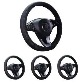 Turbo-roofinds 313056876827 1pc Steering Wheel Cover Breathable Leather Anti Slip Pu Covers #3