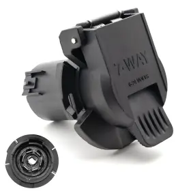 Hy-24a7pbc-c Unorme Oem Style Replacement 7-way Rv Blade Socket Connector