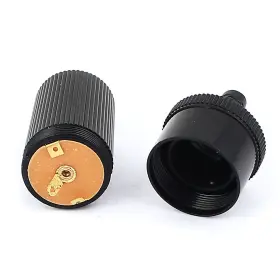Uxcell 602451300311 Auto Car Plastic Cigar Cigarette Lighter Female Socket Connector Black 10pcs #3
